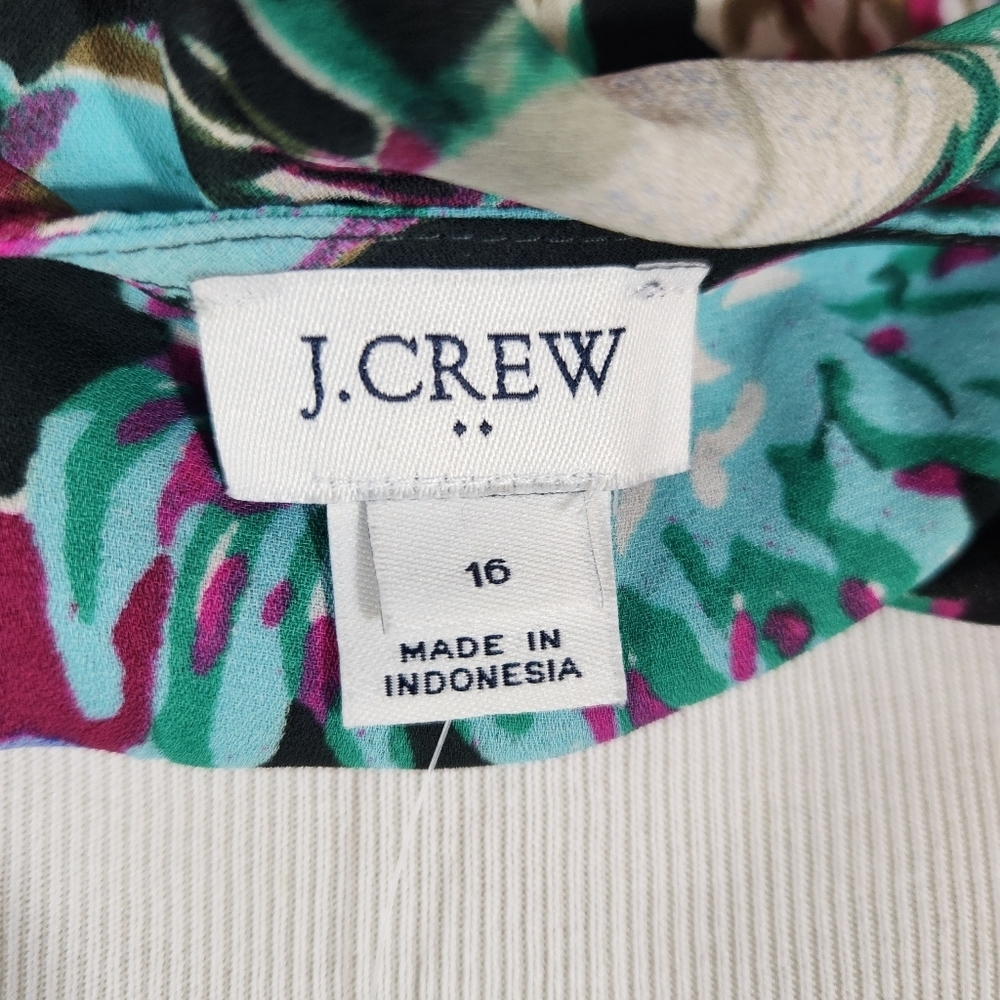 J CREW Floral Ruffle Sleeve Top (16) - Picture 4 of 7